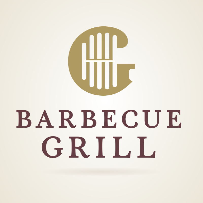 Barbecue Grill Restaurant Logo Template