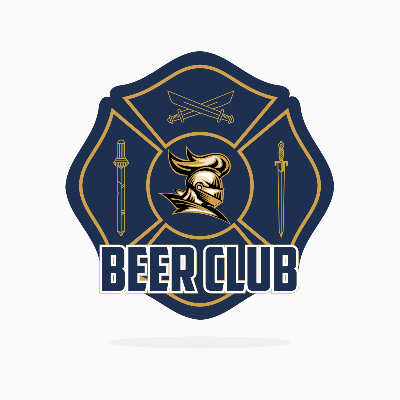 Old English Knight Brewery Logo Template