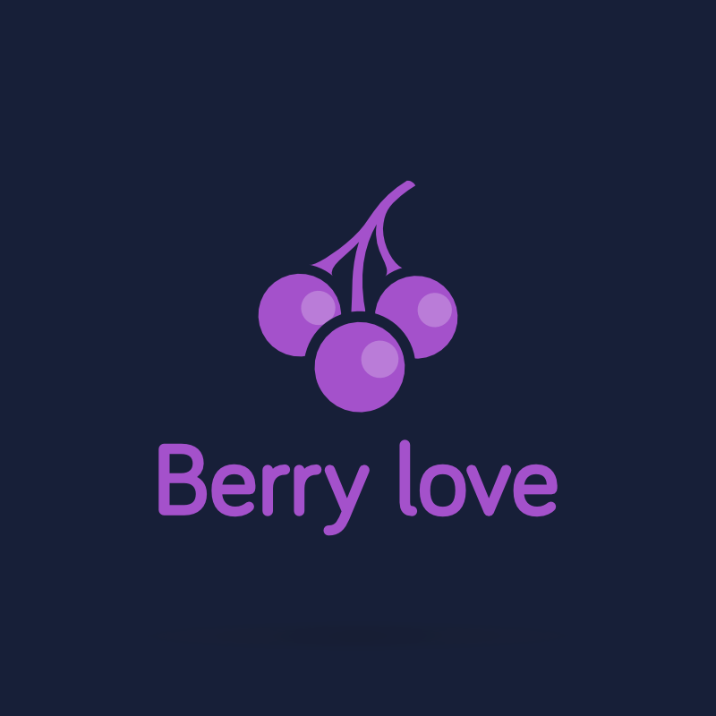 Berry Love Farm Logo Template