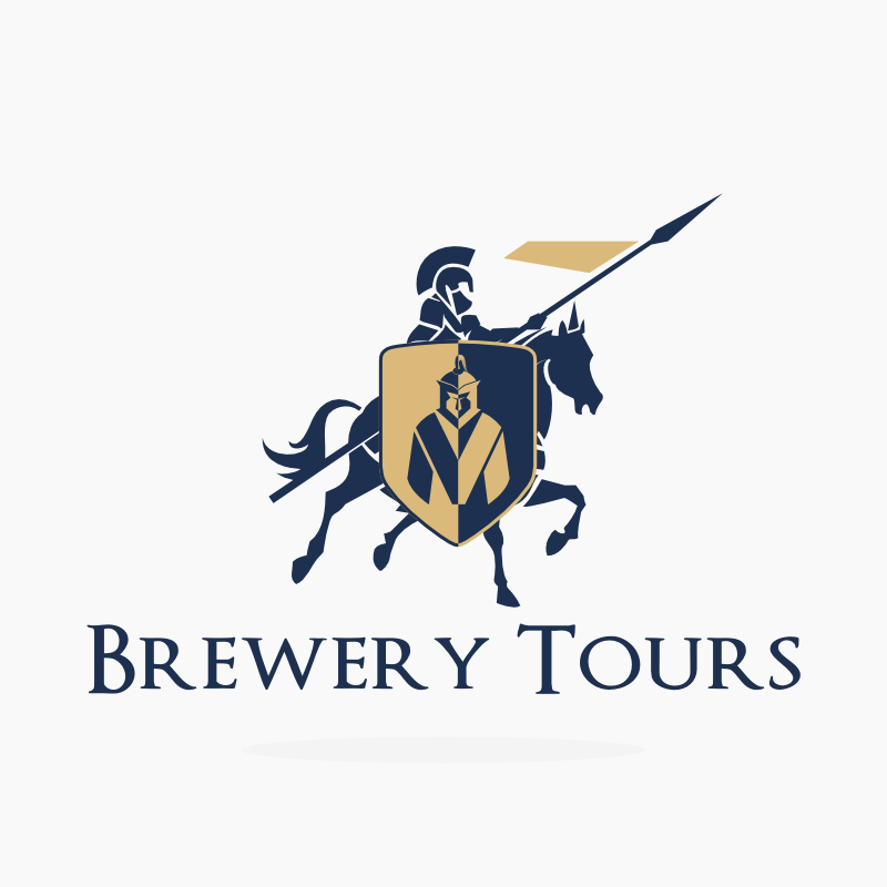 Armed Knight Brewery Logo Template