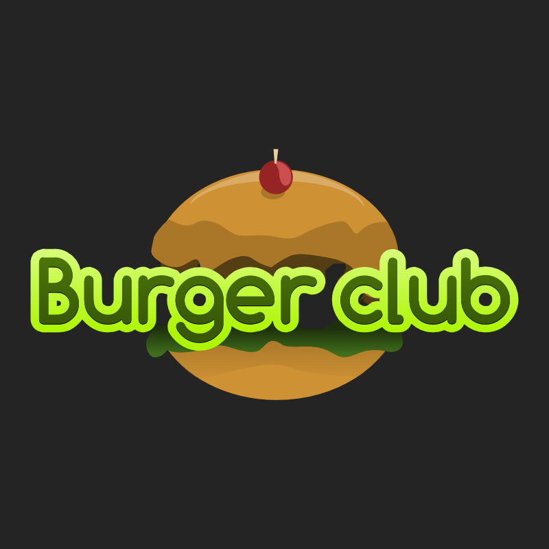 Burger Club Restaurant Logo Template