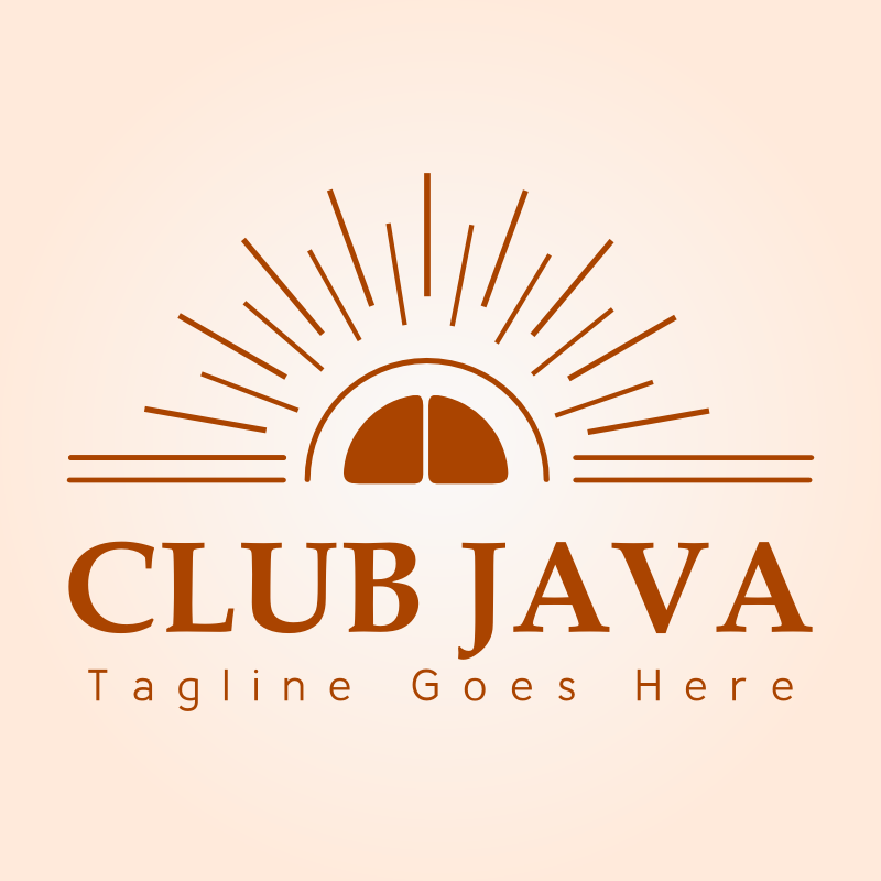 Club Java Restaurant Logo Template