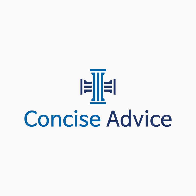 Concise Advice Law Firm Logo Template