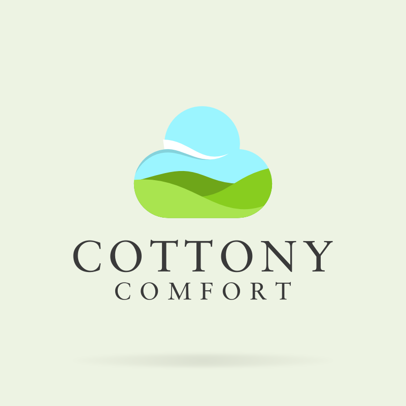 Cottony Comfort Farm Logo Template