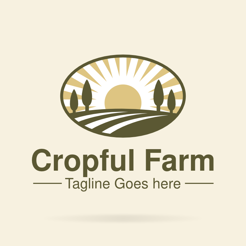 Cropful Farm Logo Template