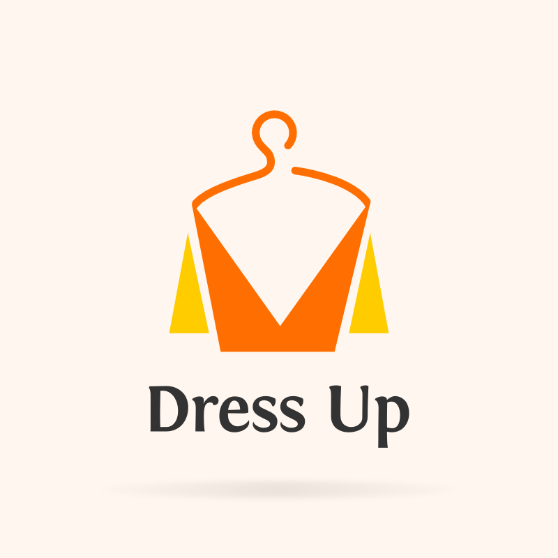 Dress Up Fashion Logo Template