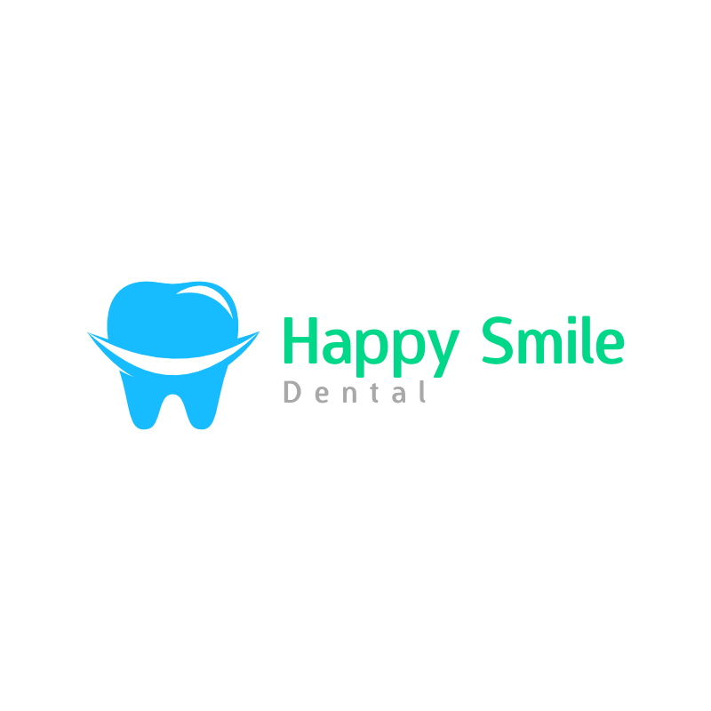Happy Smile Dental Logo Template
