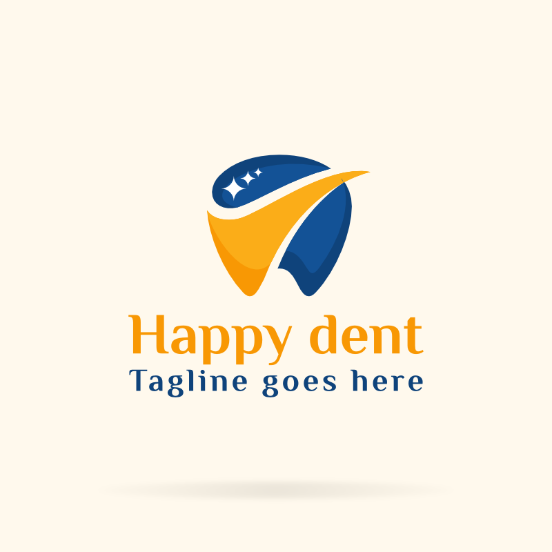 Happy Dent Dental Logo Template