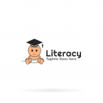 Literacy Education Logo Template