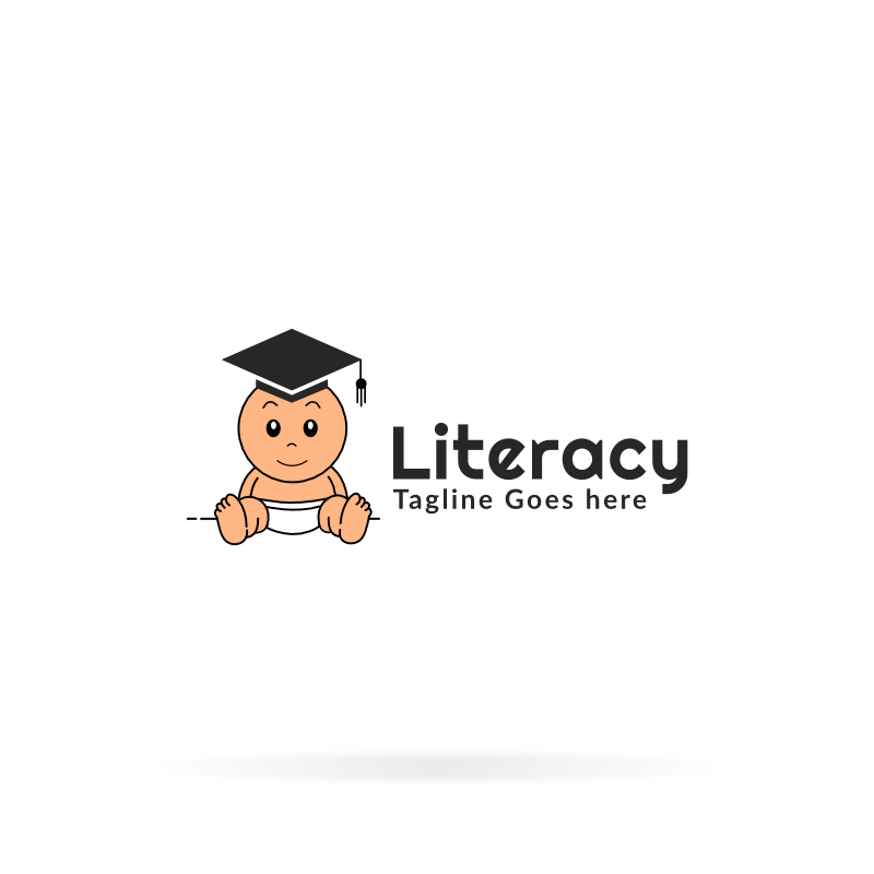 Literacy Education Logo Template