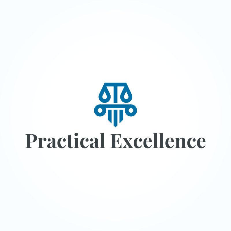 Practical Excellence Law Firm Logo Template