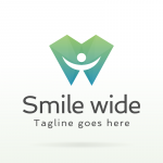 Smile Wide Dental Logo Template