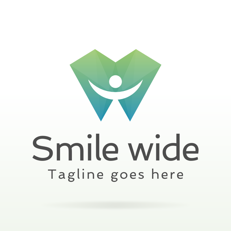Smile Wide Dental Logo Template