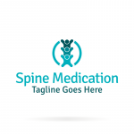 Spine Medication Medical Logo Templates