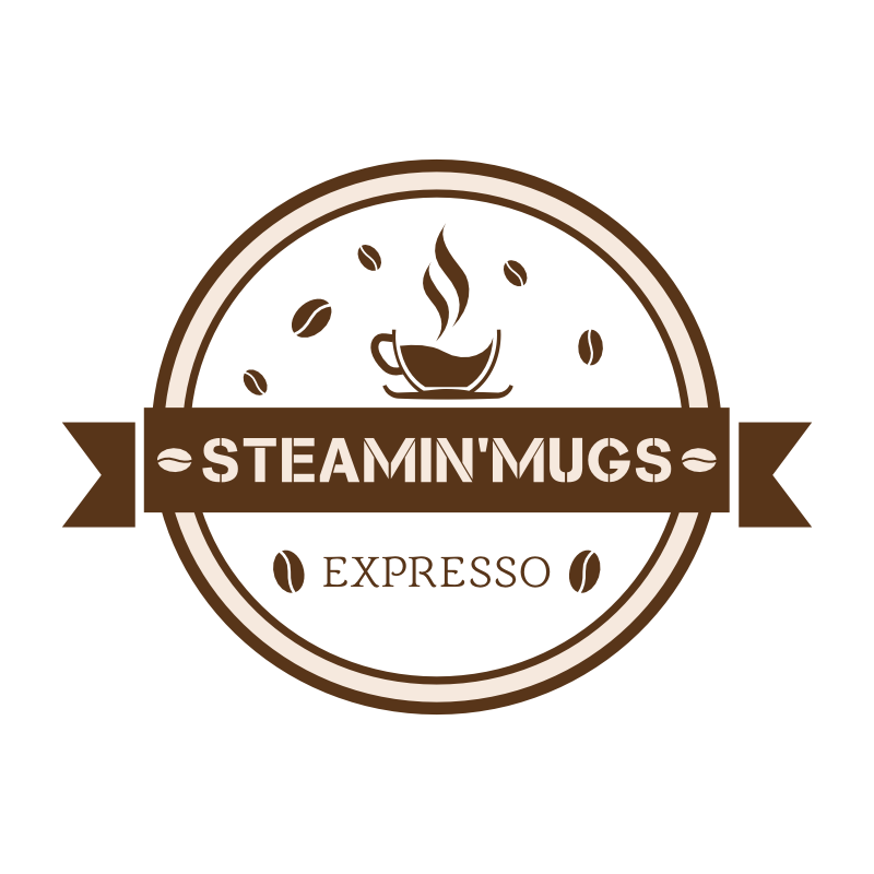 Steamin’Mugs Restaurant Logo Template
