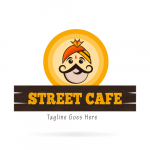 Indian street Cafe Logo Template