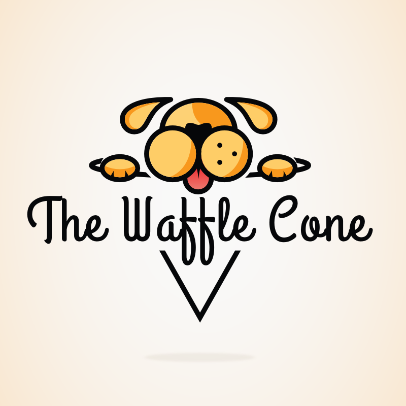 Waffle Cone Restaurant Logo Template