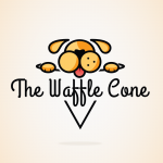 Waffle Cone Restaurant Logo Template