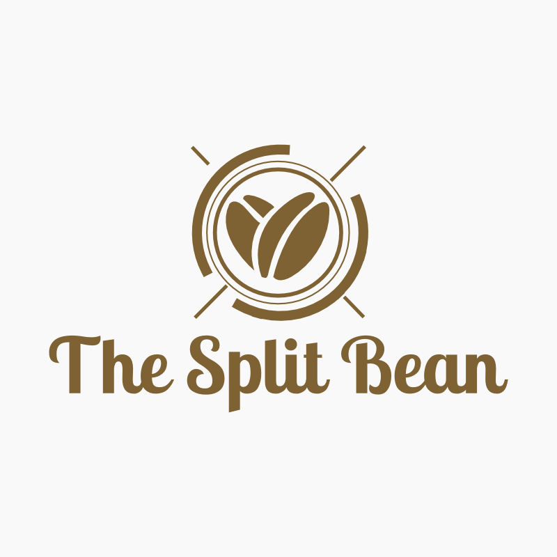 Split Bean Restaurant Logo Template