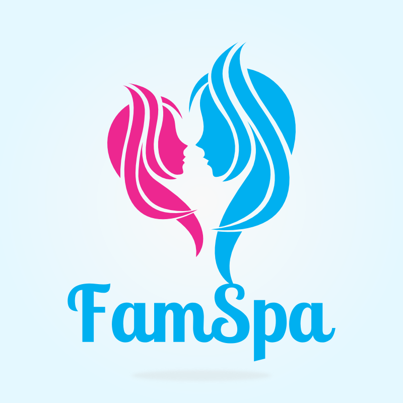 FamSpa Spa Logo template