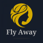 Fly Away Girl Spa Logo template