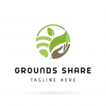 Grounds Share Farm Logo Template