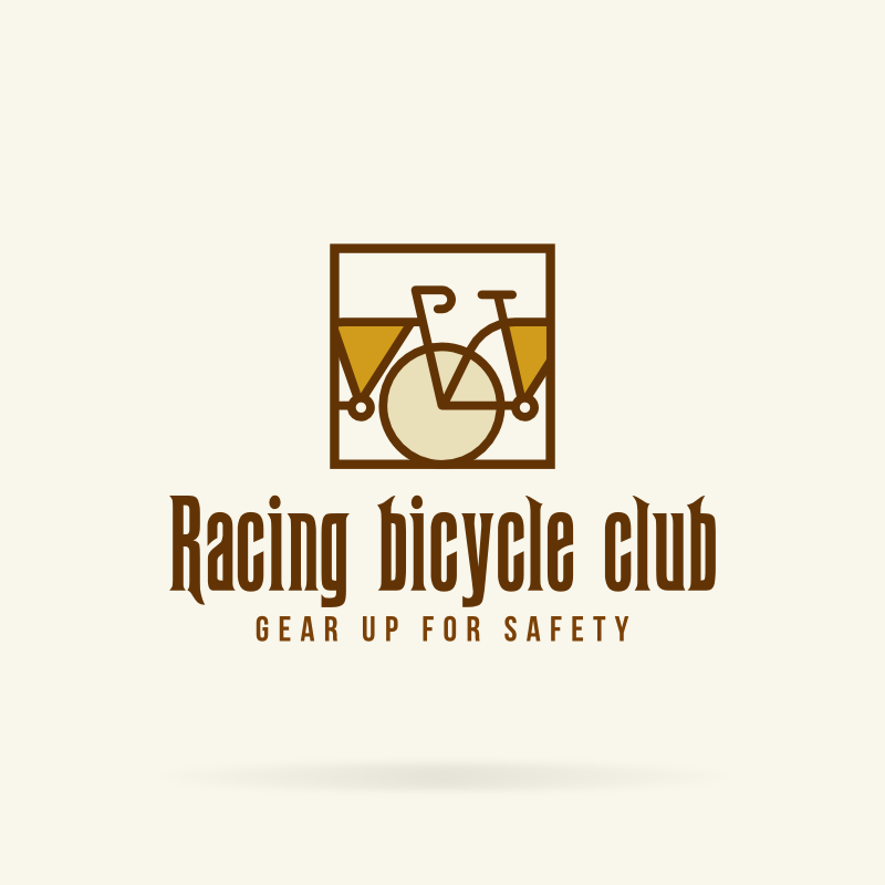 Racing Bicycle Club Transport Logo Template