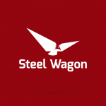 Steel Wagon Transport Logo Template