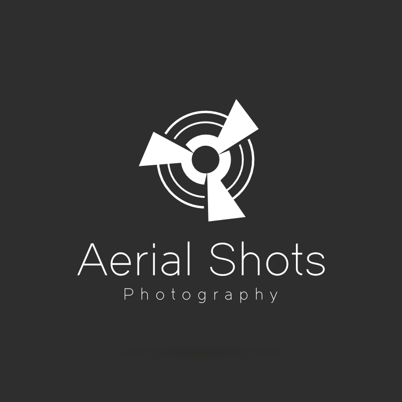 Aerial Shots Photography Logo Template