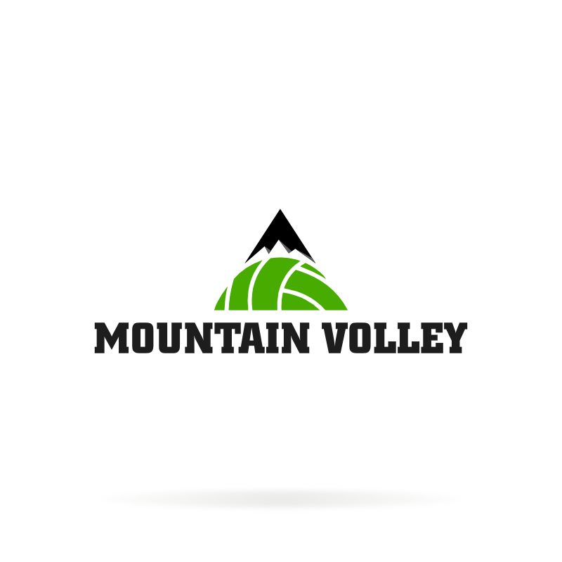 MOUNTAIN VOLLEY Sports Logo Template