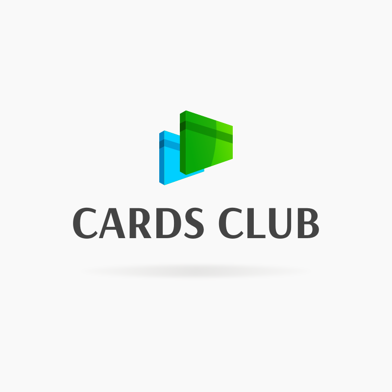 Cards Club Internet Logo Template