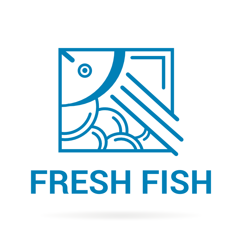 Fresh Fish Art Logo Templates