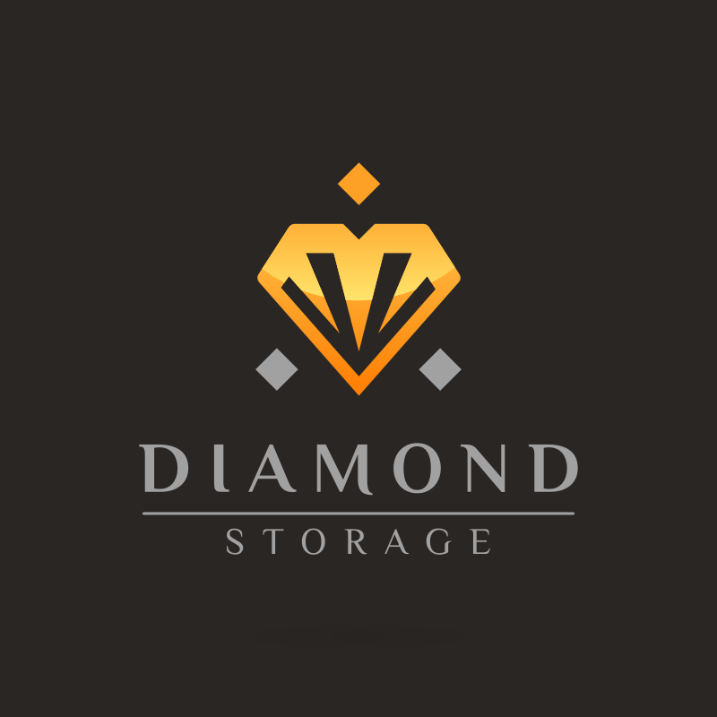 Diamond Storage Jewelry Logo Templates